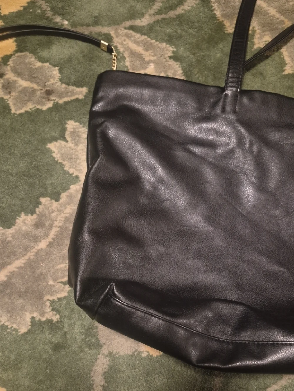 Donna Karan Black Leather Tote - Picture 4 of 14